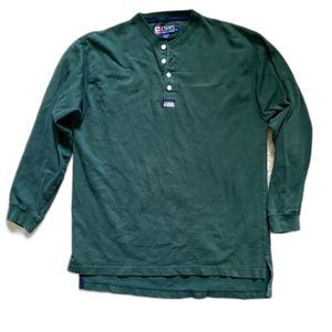 Chaps Ralph Lauren Men’s Long Sleeve Shirt Green | Great Condition | Size Med